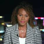 Janai’s houndstooth blazer on Good Morning America