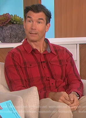 Jerry’s red plaid shirt on The Talk