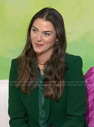 Jessica Quarello’s green blazer on Today