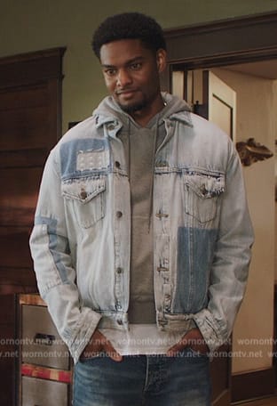 JR's denim patch jacket on All American Homecoming