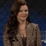 Katie’s bronze blazer on The Bold and the Beautiful