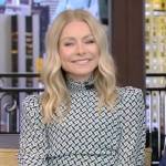 WornOnTV: Kelly's colorblock tweed jacket on Live with Kelly and