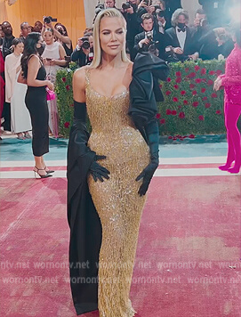 Khloe's Met Gala gown on The Kardashians