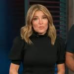 Kit’s black puff sleeve top on Access Hollywood