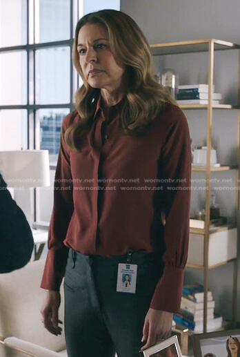Kit’s brown blouse on The Resident