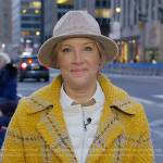 Kristen Dahlgren’s yellow plaid coat on Today