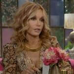 Lauren’s snake print dress on The Young and the Restless
