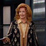 Maggie’s black embroidered jacket on Days of our Lives