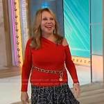 Marlo’s black check skirt on Sherri