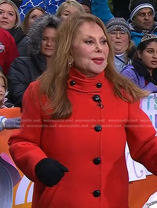 Marlo Thomas’s red coat on Today