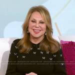 Marlo Thomas’s black embellished sweater on Today