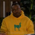 WornOnTV: Malcolm's yellow and brown track jacket on The Neighborhood, Sheaun McKinney