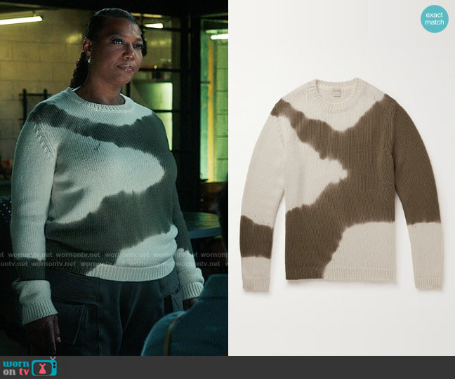 Massimo Alba Tie-Dyed Wool Sweater worn by Robyn McCall (Queen Latifah) on The Equalizer