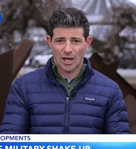 Matt’s navy padded jacket on Good Morning America