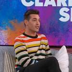 Matt Rogers’ stripe sweater on The Kelly Clarkson Show