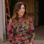 Courtney Mazza Lopez’s floral mesh dress on Access Daily