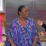 Melba Wilson’s purple animal print kaftan on Today