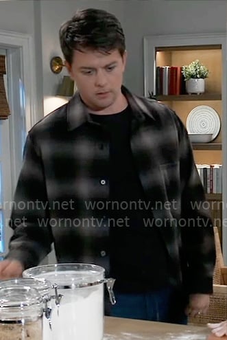 Michael's plaid shirt on General Hospital