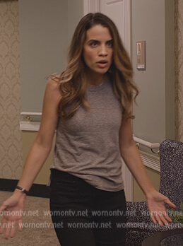 Michelle’s gray tank top on Dead to Me