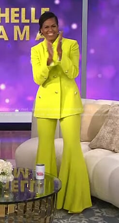 Michelle Obama’s yellow blazer and pants on Today