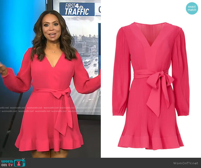 Milly Liv Pink Dress worn by Adelle Caballero on Today