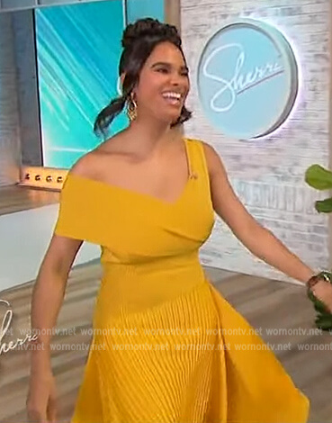 Misty Copeland's yellow asymmetric dress on Sherri