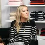 Molly Howard’s black striped sweater on Today