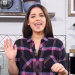 Molly Yeh’s plaid shirt on The Drew Barrymore Show