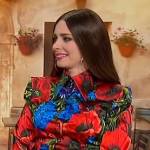 Nadia Caterina Munno’s flora print blouse on Sherri