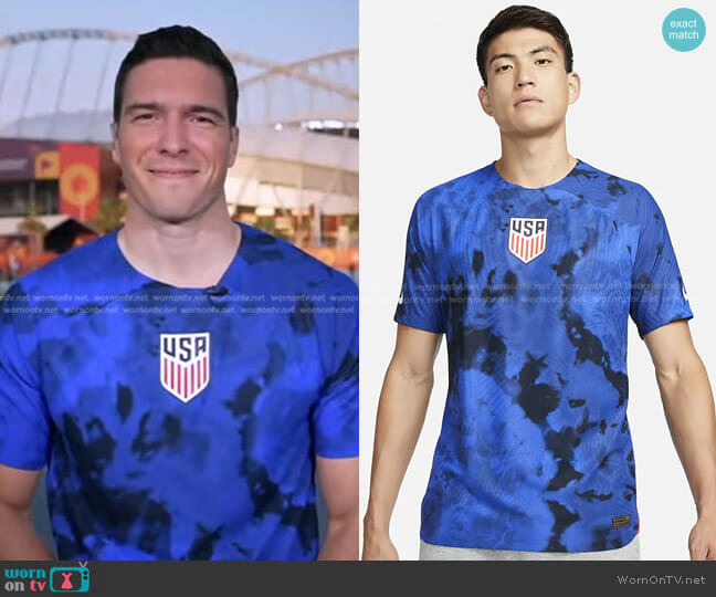 Nike U.S. 2022/23 Match Away Soccer Jersey worn by William Reeve on Good Morning America
