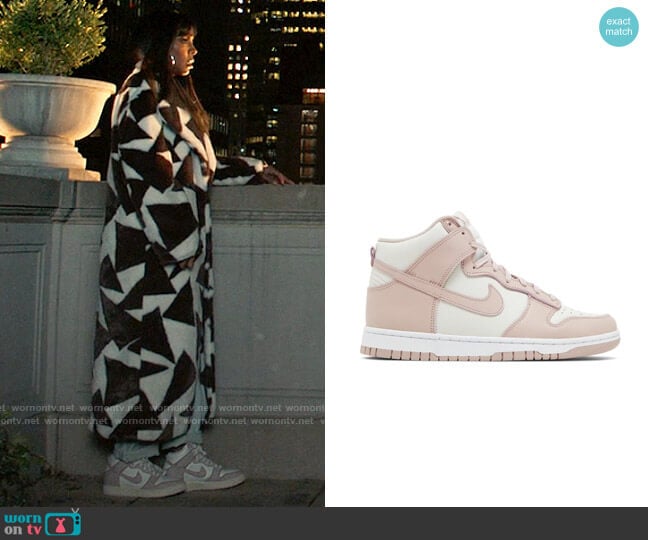 Nike Dunk High Pink Oxford Sneakers worn by Misty (Kelly Rowland) on The Equalizer