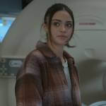 Olive’s pink plaid shacket and sweatshirt on Manifest