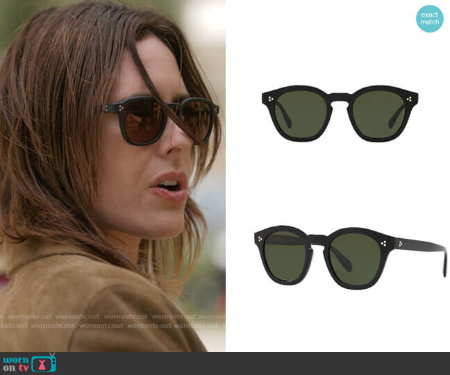 Oliver Peoples Boudreau L.A. Mirrored Round Acetate Sunglasses worn by Shane McCutcheon (Katherine Moennig) on The L Word Generation Q