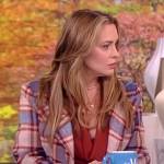 Alyssa Milano’s plaid blazer on The View