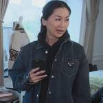 Denim shirt with logo on The Kardashians