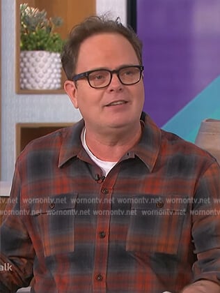 Rainn Wilson’s plaid jacket on The Talk