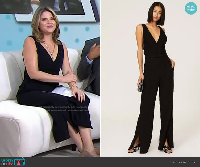 Rebecca Taylor Tweed Jumpsuit worn by Jenna Bush Hager on Today