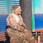 Ricki Lake’s floral tiered dress on Access Hollywood