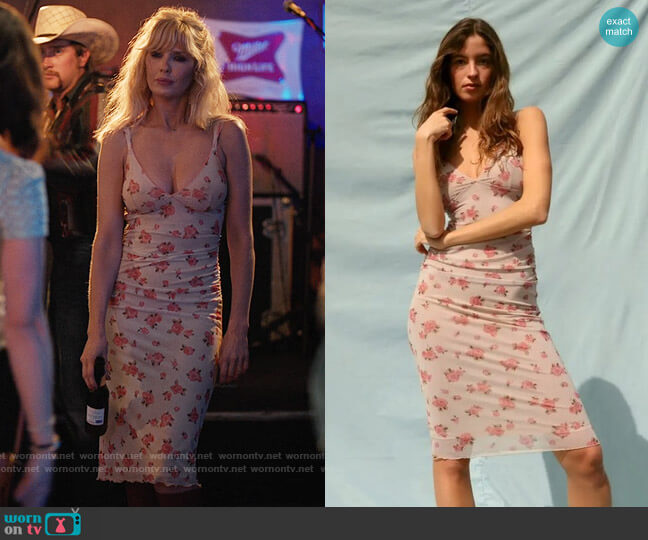 Rouje Linda Dress in Roses worn by Beth Dutton (Kelly Reilly) on Yellowstone