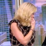 Sara’s plaid asymmetric dress on The View