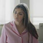 Sara’s pink contrast trim pajama shirt on Elite