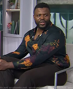 Winston’s black floral shirt on Today