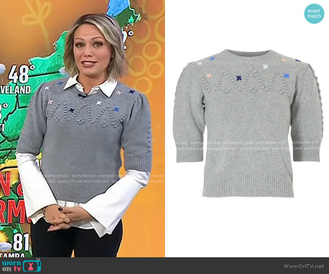 See by Chloe Bubble Stitch Sweater worn by Dylan Dreyer on Today