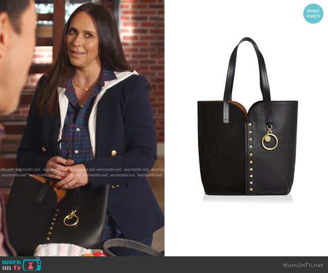 See by Chloe Gaia Leather & Suede Tote worn by Maddie Kendall (Jennifer Love Hewitt) on 9-1-1