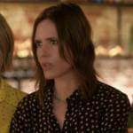 Shane’s black star print shirt on The L Word Generation Q