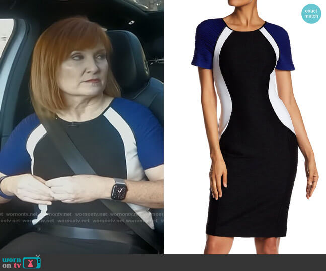 Shani Optical Illusion Dress worn by Anna Werner on CBS Mornings