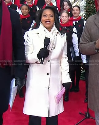 Sheinelle’s white coat on Today