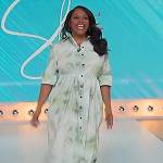 Sherri’s mint tie dye shirtdress on Sherri