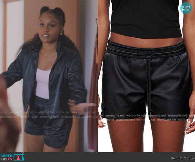 Skims Utility Sport Shorts worn by Simone (Geffri Hightower) on All American Homecoming