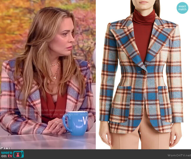 WornOnTV: Alyssa Milano’s plaid blazer on The View | Clothes and ...